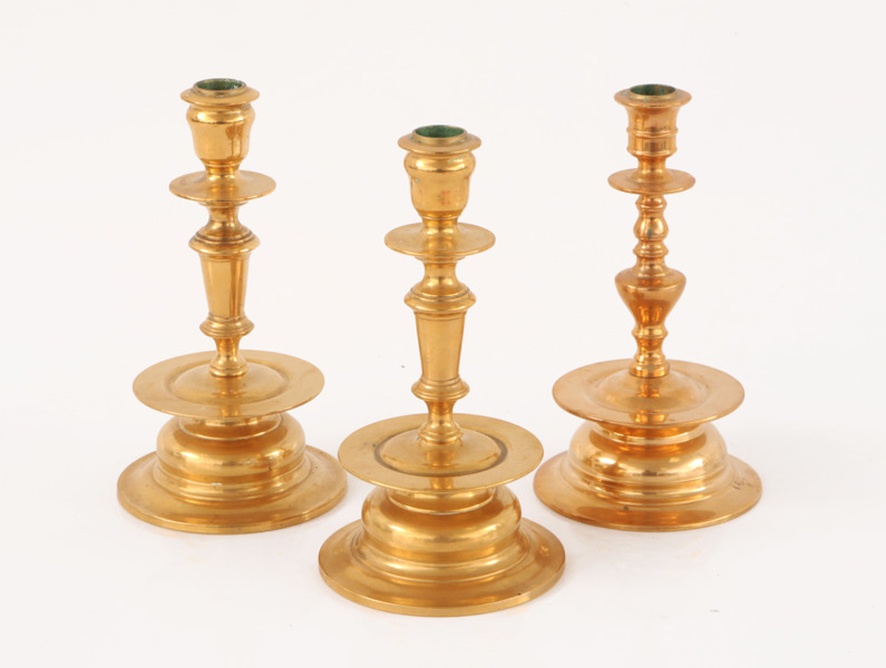 Ljusstakar 3st, Skultuna, no.58/96