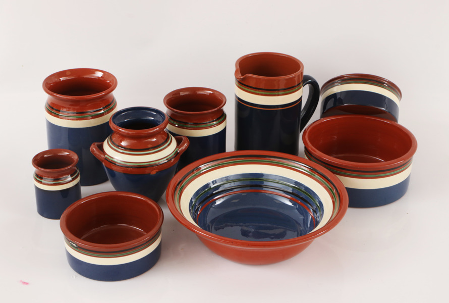 Servisdelar 9st, "Allmoge", Nittsjö