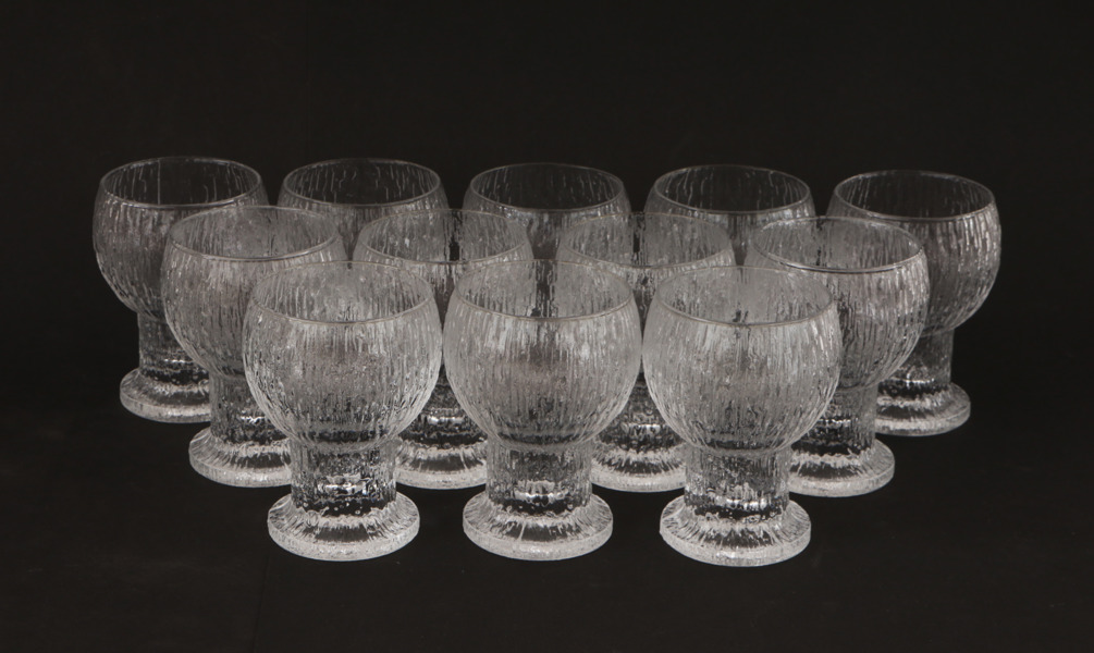 Glas på fot 12st, "Kekkerit", Iittala
