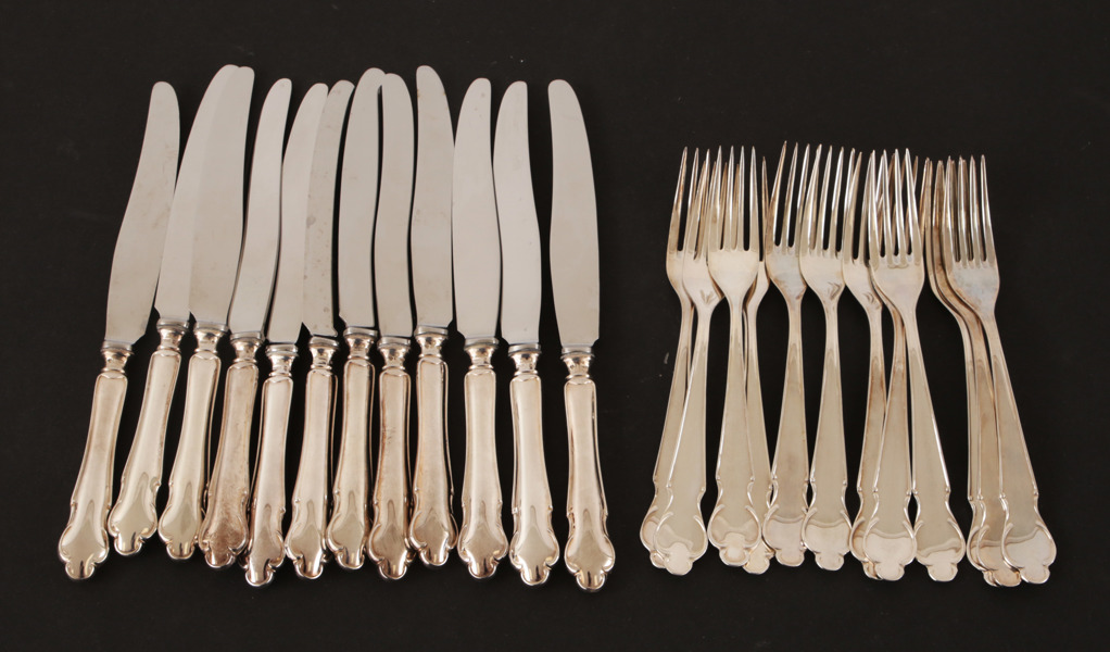 Smörgåsbestick 24st, silver, "Disa", MGAB