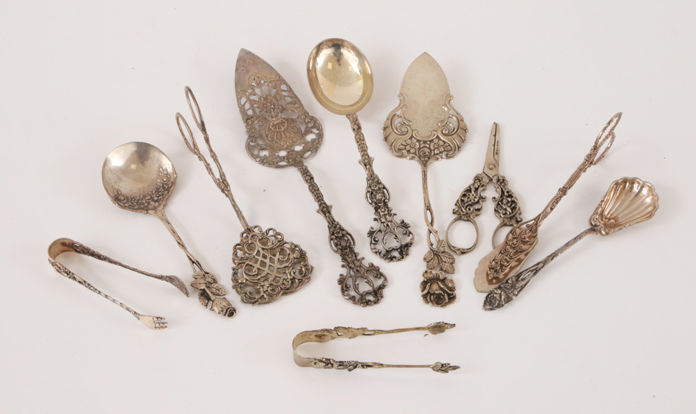 Serveringsbestick 10 delar, silver