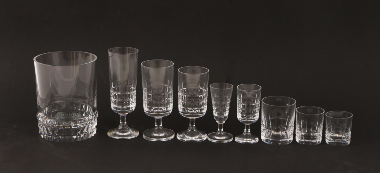 Glasservis, "City", Vicke Lindstrand för Kosta