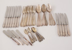 Bestickuppsättning 49 delar, silver, "Slottsbarock"
