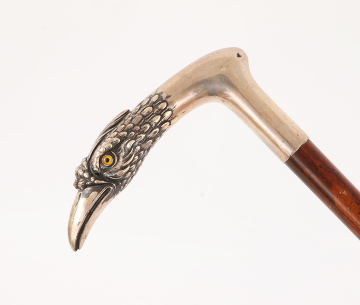 Spatserkäpp med silverhandtag, 1900-talets första hälft