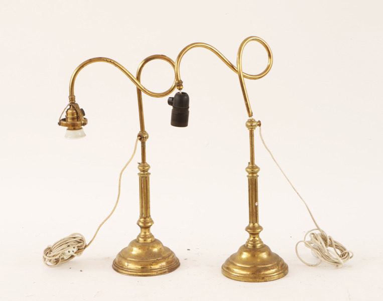 Bordslampor ett par, 1900-talets början