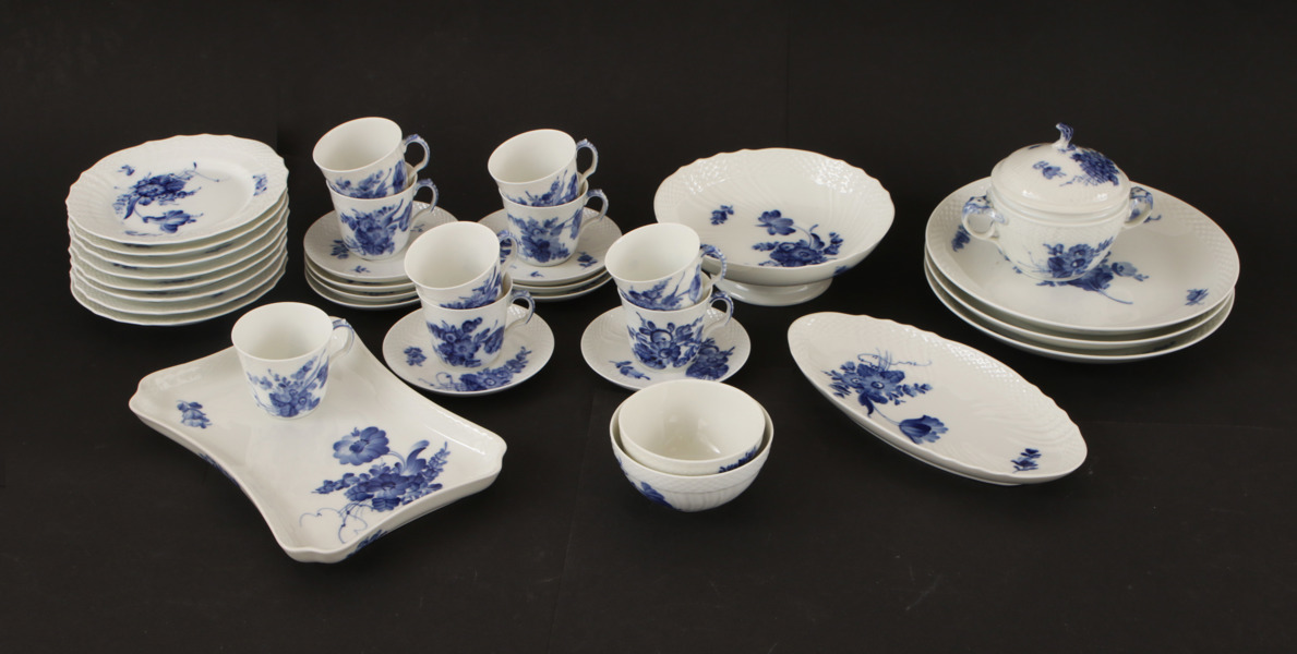 Servisdelar, "Blå blomster", Royal Copenhagen