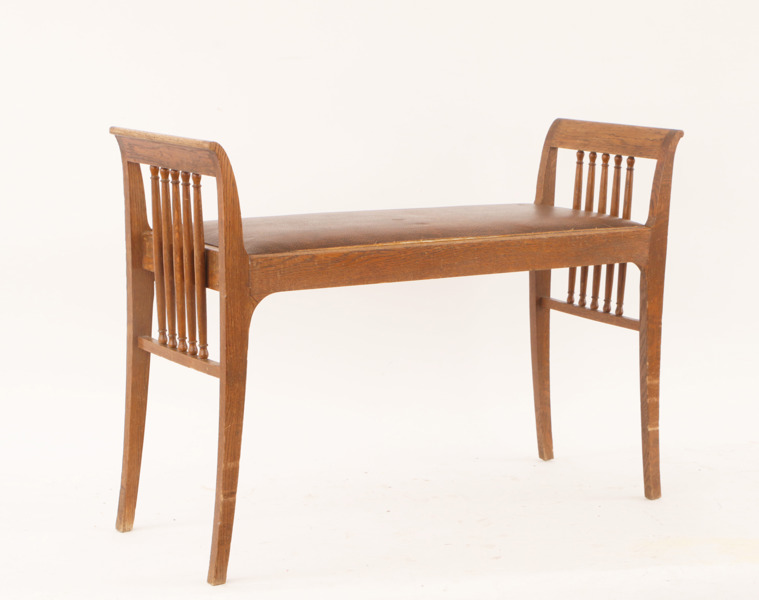 Pianobänk, jugend, 1900-talets början