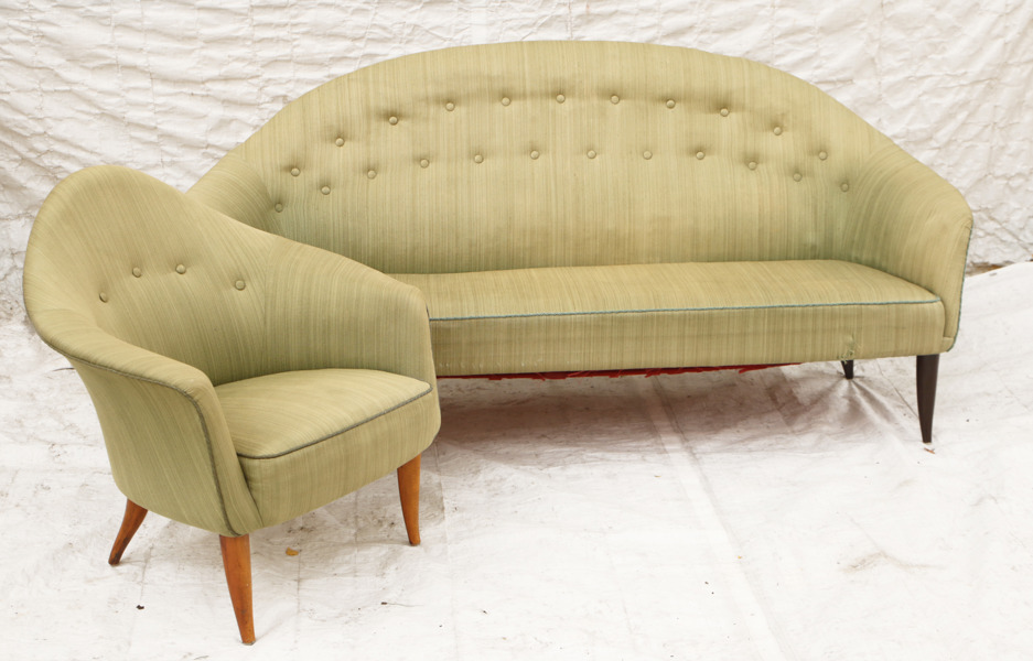 Soffa med fåtölj, "Paradiset", Kerstin Hörlin-Holmquist, NK