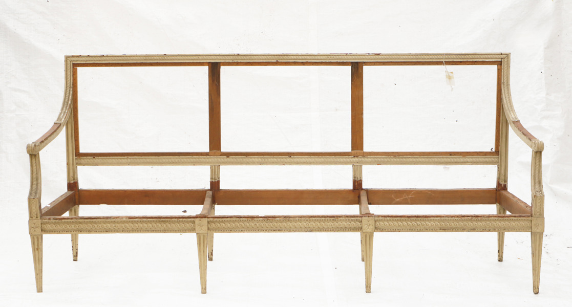 Soffa, sengustavianskt Stockholmsarbete, omkring år 1800