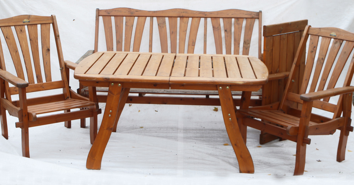 Trädgårdsmöbel 6 delar, bl.a. Classic, 19/2000-tal