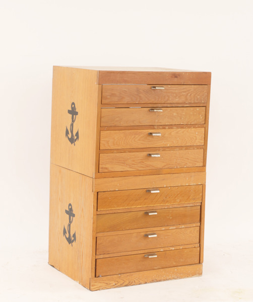 Sytrådsmonter, Clark's Ankar, omkring 1900-talets mitt