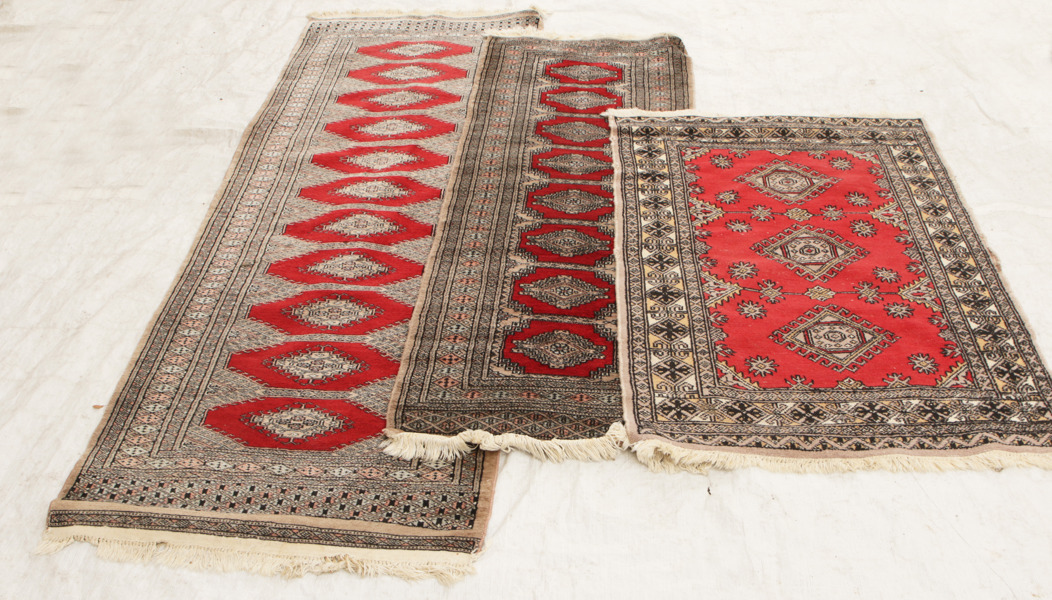 Handknutna mattor 3st, orientaliska