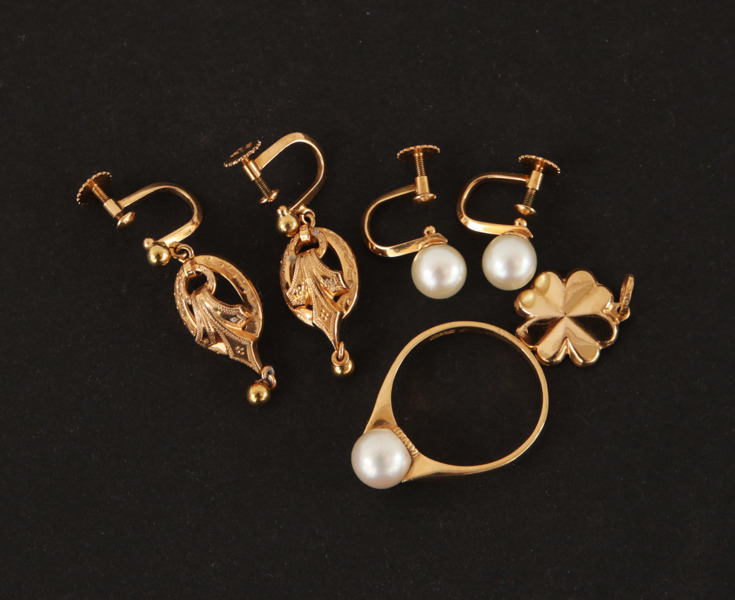 Smycken 6 delar, 18k