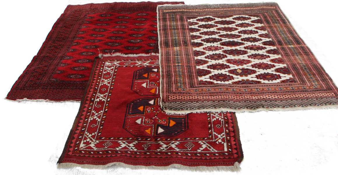 Handknutna mattor 3st, orientaliska