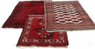 Handknutna mattor 3st, orientaliska