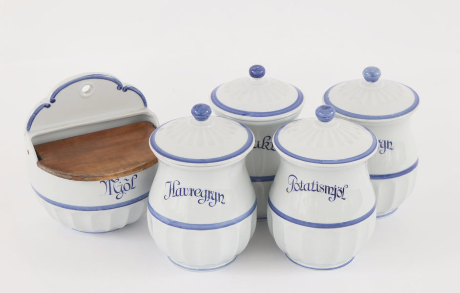 Kryddburkar 5st, "Blått band", Gefle, 1900-talets första hälft