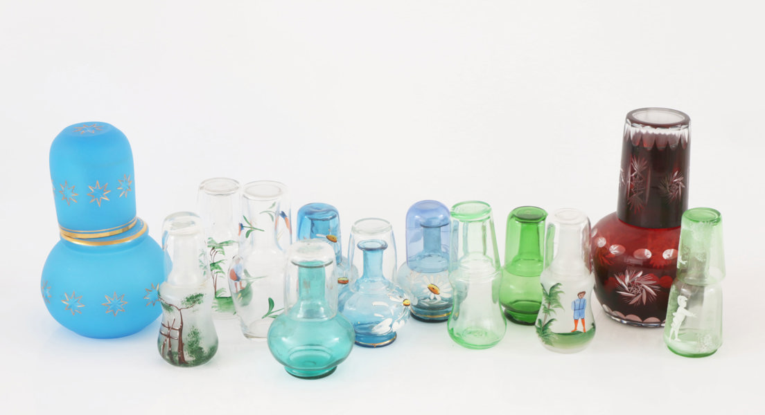 Vattenkaraffer 13st, omkring år 1900