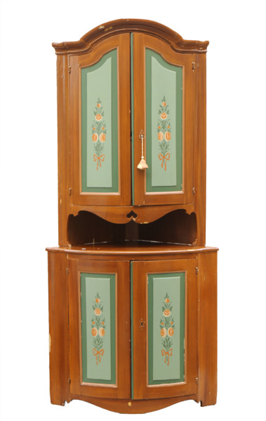 Golvhörnskåp, rokoko, 17/1800-tal