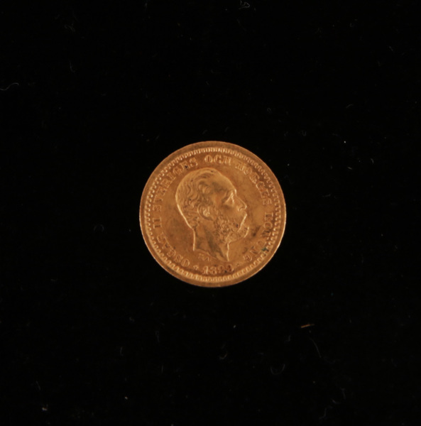 Guldmynt, 5 kronor, Oscar II, 1899