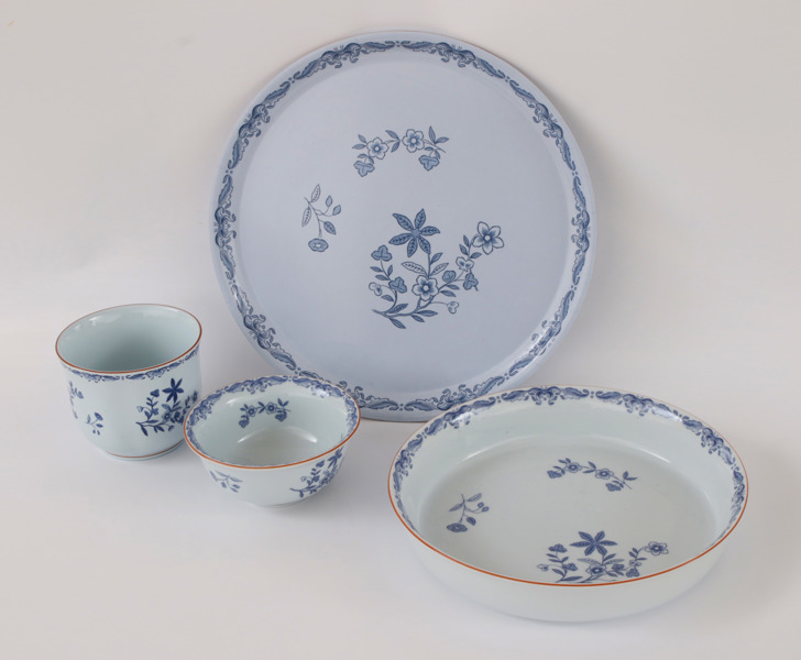 Servisdelar 4st, "Ostindia", Rörstrand