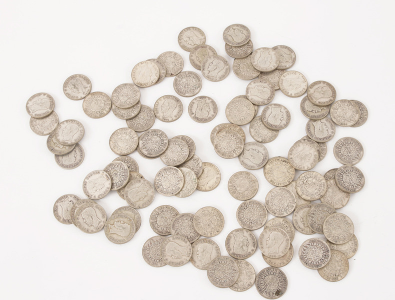 Parti enkronor i silver, Sverige, före 1942