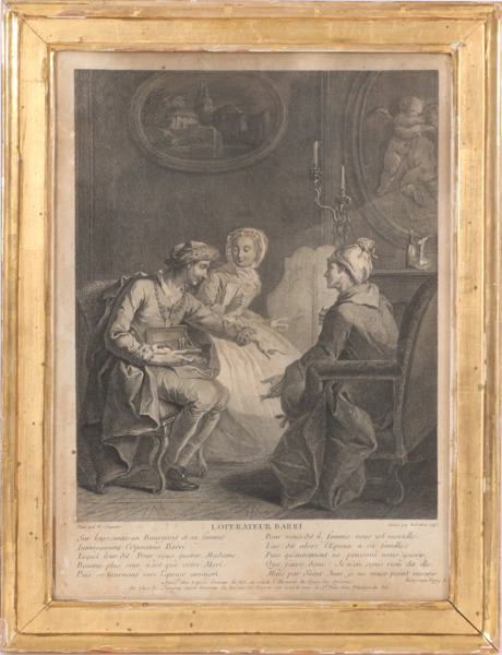 Kopparstick, Jean-Joseph Balechou, daterat 1743