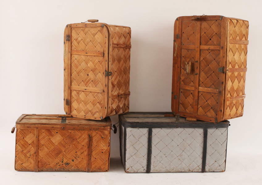 Tvättkorgar 4st, bl.a. tidigt 1900-tal