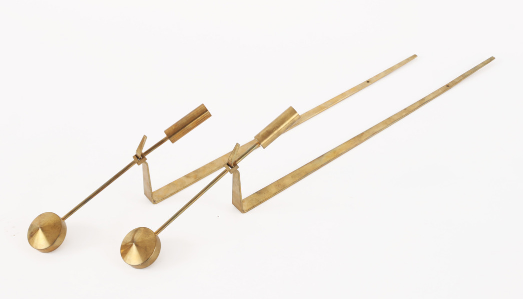 Väggljusstakar ett par, "Pendel", Pierre Forsell för Skultuna