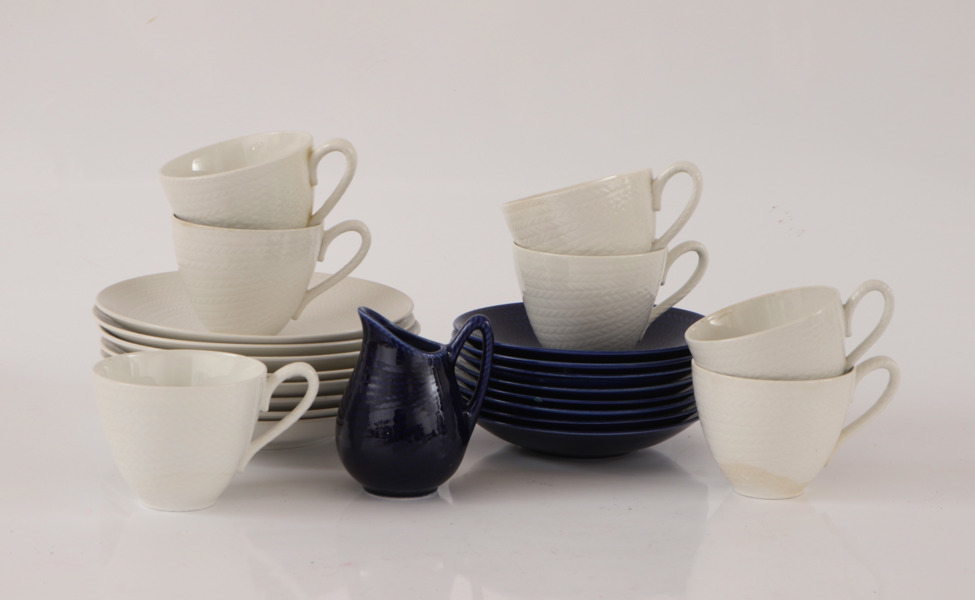 Teservisdelar, "Blå Eld", Hertha Bengtsson för Rörstrand