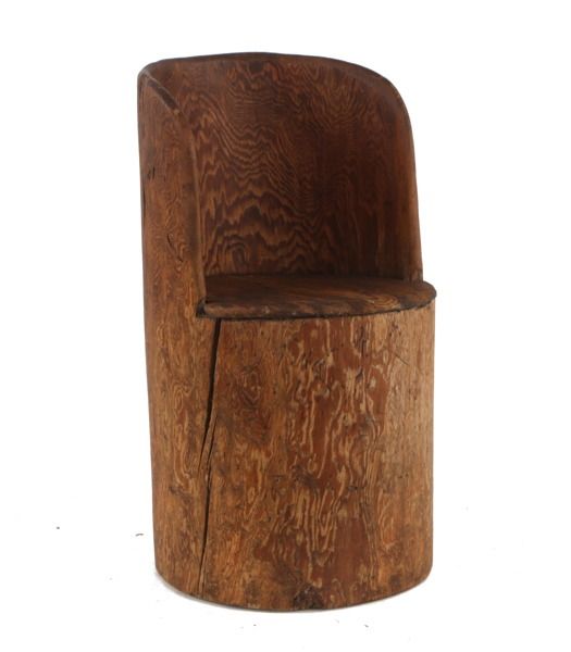 Kubbstol, allmoge, daterad 1/5 1855