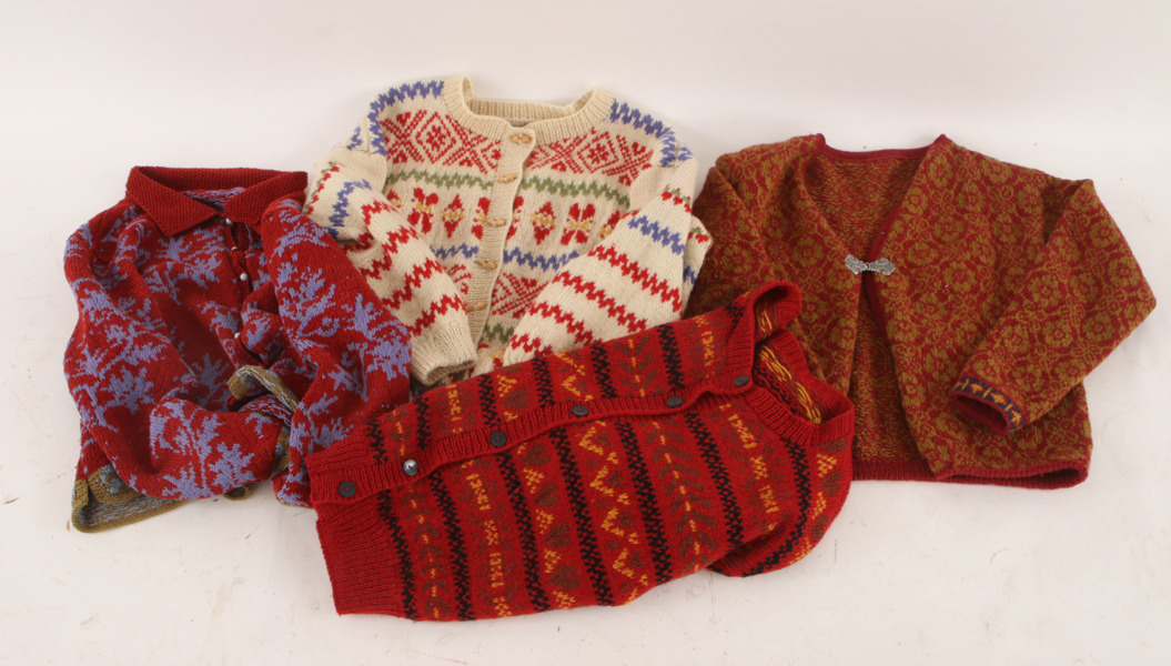 Stickade tröjor 4st