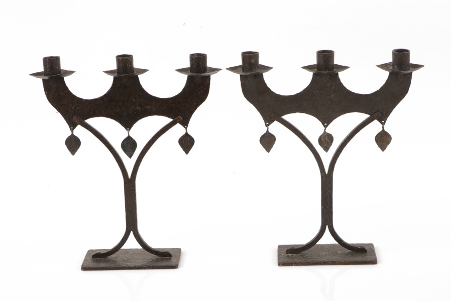 Kandelabrar ett par, jugend, 1900-talets första del