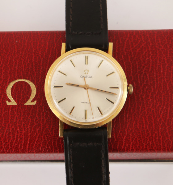 Herrarmbandsur, Omega, Genève, 18k