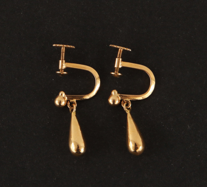 Örhängen ett par, 18k