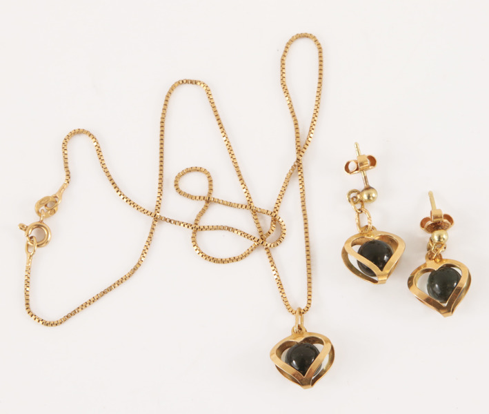 Smycken 3 delar, 18k