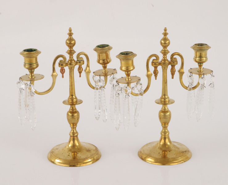 Kandelabrar ett par, omkring år 1900