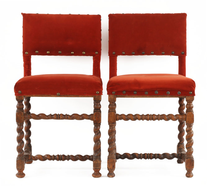 Stolar ett par, barock, 1700-talets början