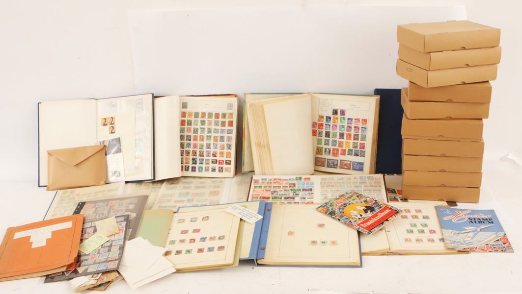 Parti frimärken, bl.a. 1800-tal