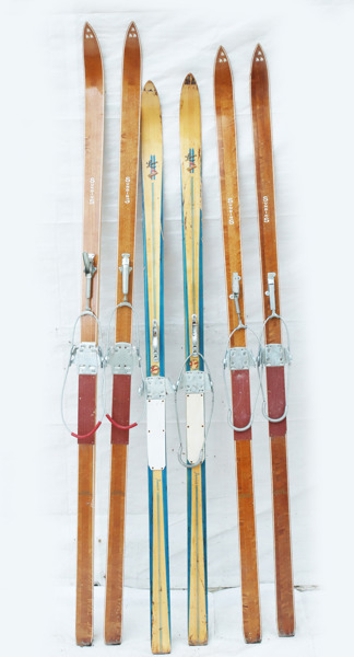 Skidor 3 par, Sundins samt Limex