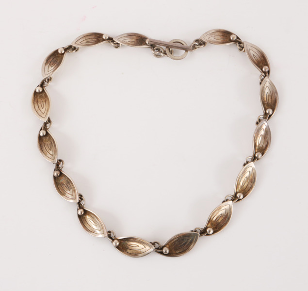 Halsband i sterlingsilver, Aage Berridge Kaimer, Köpenhamn, Danmark