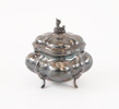 Sockerskrin med lock, silver, rokokostil, 1900-tal