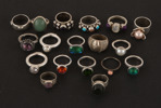 Ringar i silver/sterlingsilver 18st, bl.a. Moment 23