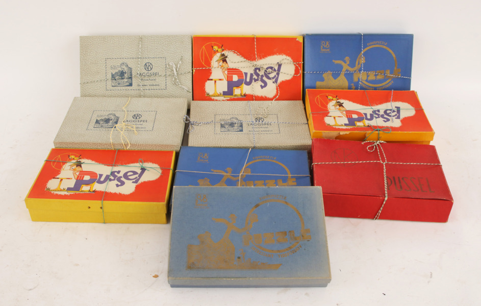 Pussel 10st, 1900-talets första hälft