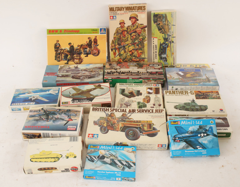 Parti byggsatser, Italeri, Tamiya, m.m.