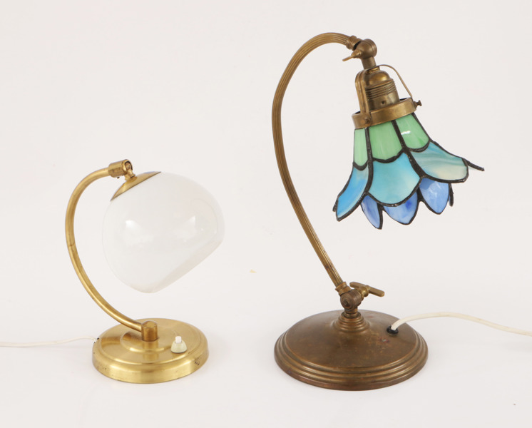 Bordslampor 2st, 1900-talets första hälft/mitt