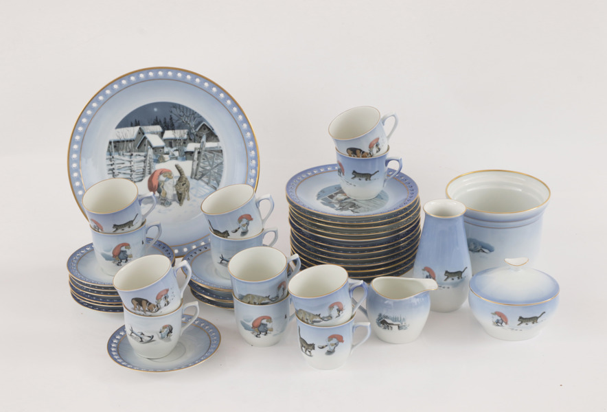 Kaffeservis, Harald Wiberg för Bing & Gröndahl, Danmark