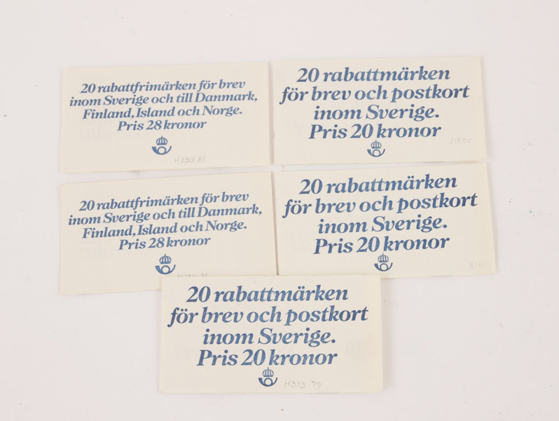 Häften med rabattfrimärken 5st