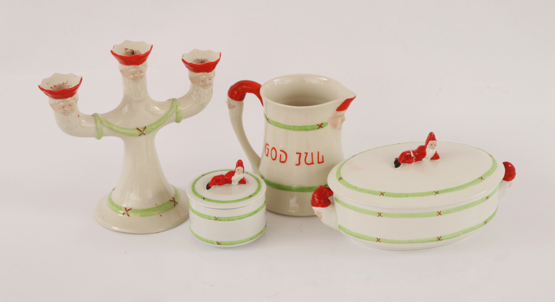 Servisdelar 4st, "Jul", Gustavsberg