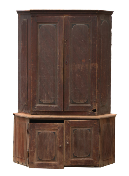 Golvhörnskåp, gustavianskt, 1800-talets första hälft
