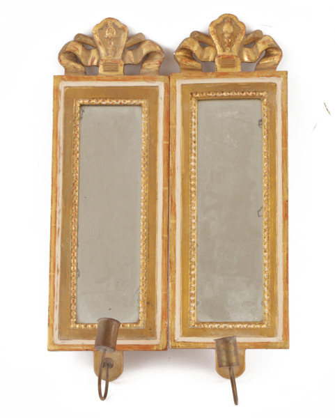 Spegellampetter ett par, gustaviansk stil, 1900-tal